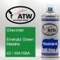 Preview: Chevrolet, Emerald Green Metallic, 43 / WA159A: 400ml Sprühdose, von ATW Autoteile West.